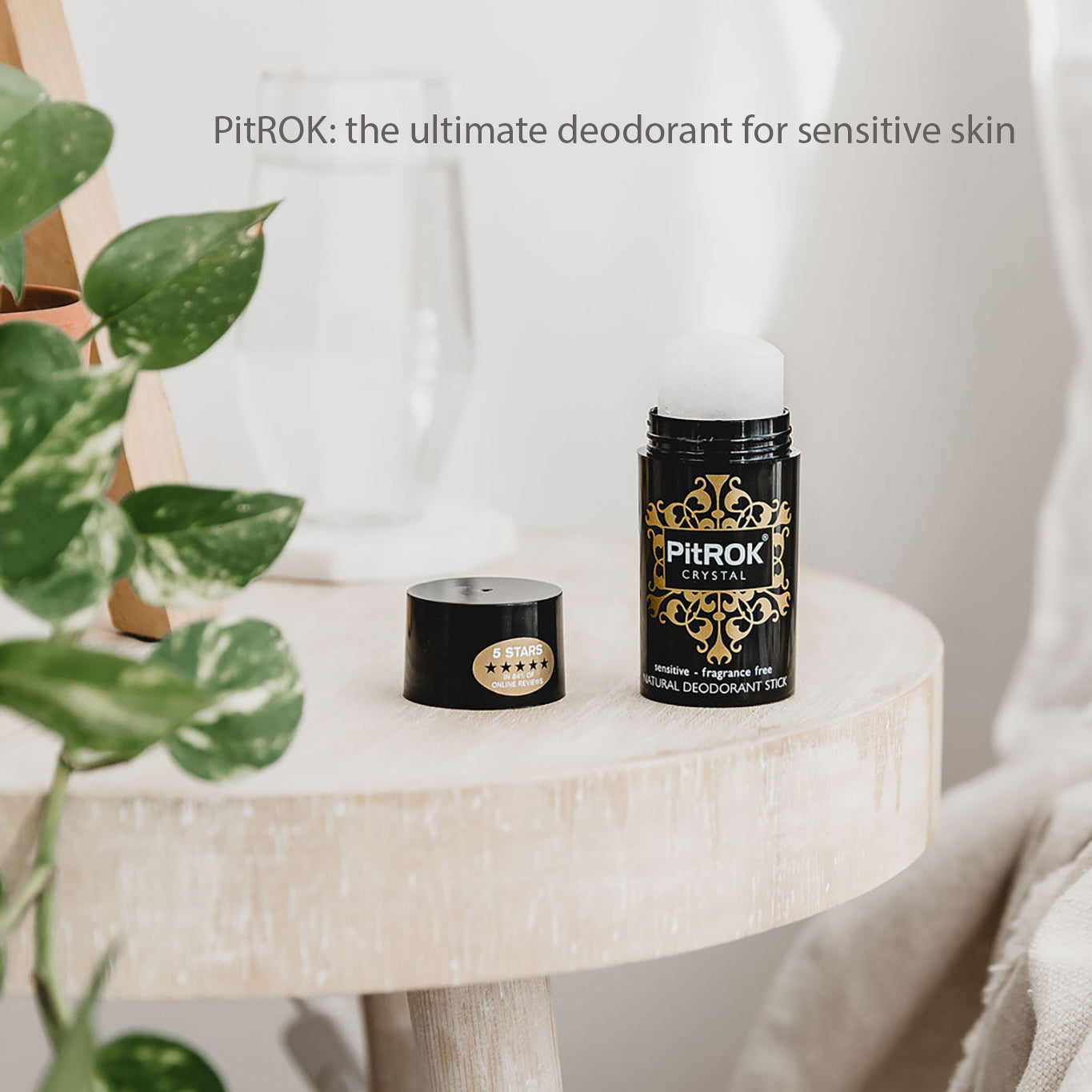 PitROK Original Crystal Natural Deodorant Stick 100g (Refillable)