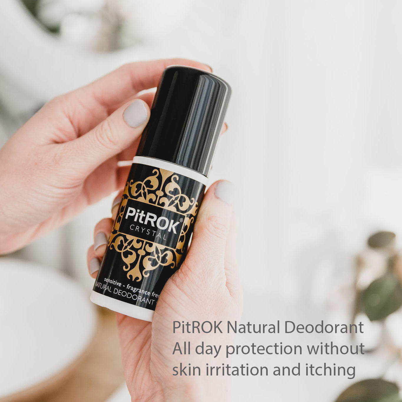 PitROK Crystal Natural Spray Deodorant 100ml (Fragrance Free / Gender Neutral)