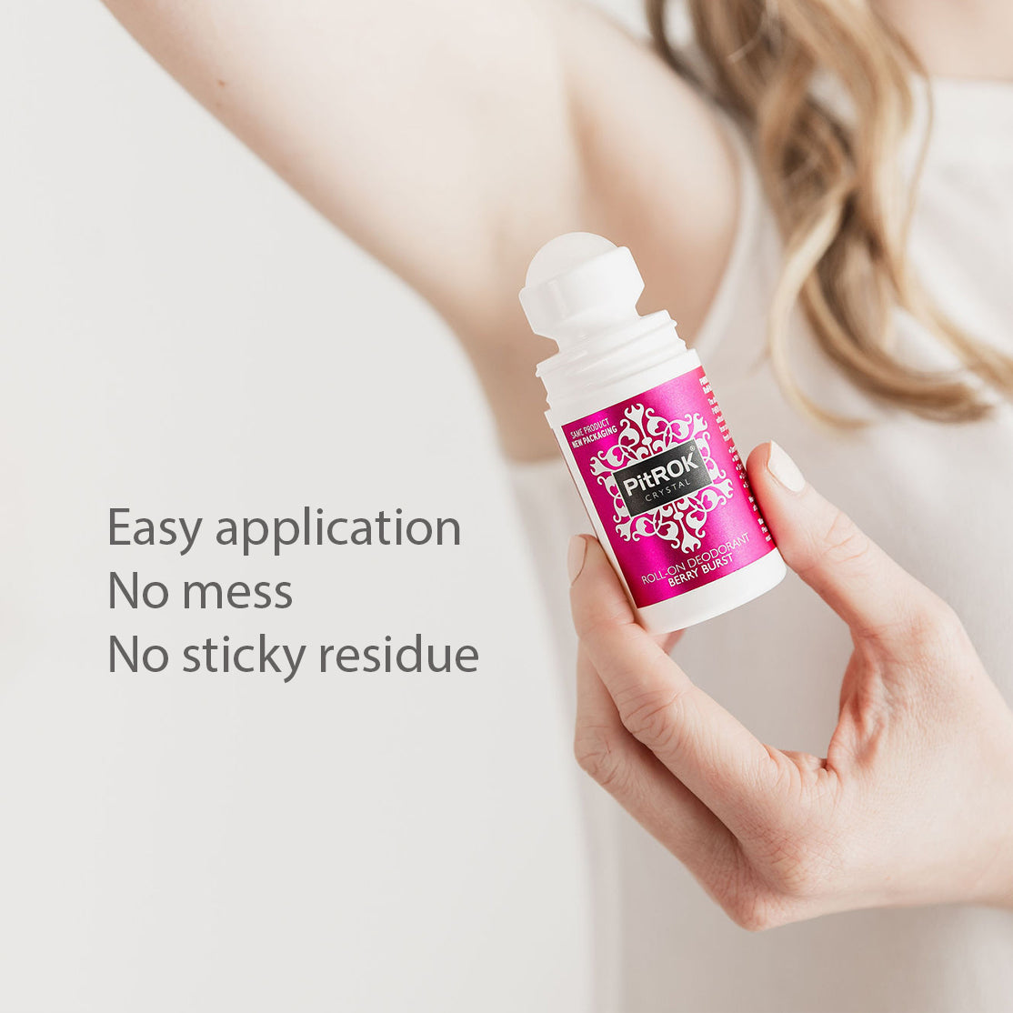 PitROK Crystal Roll On Deodorant 50ml - Berry Burst