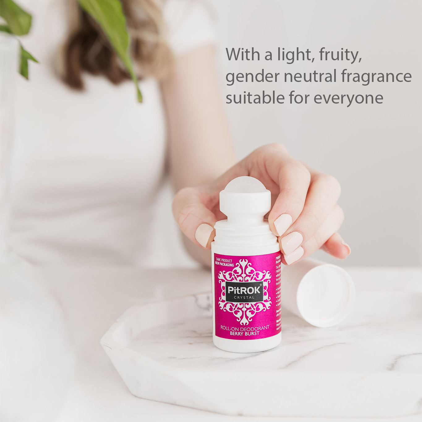 PitROK Crystal Roll On Deodorant 50ml - Berry Burst
