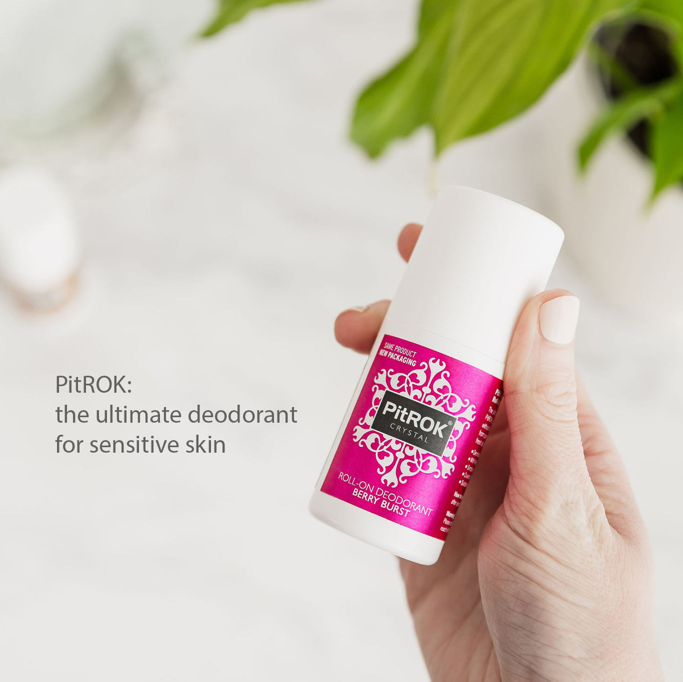 PitROK Crystal Roll On Deodorant 50ml - Berry Burst