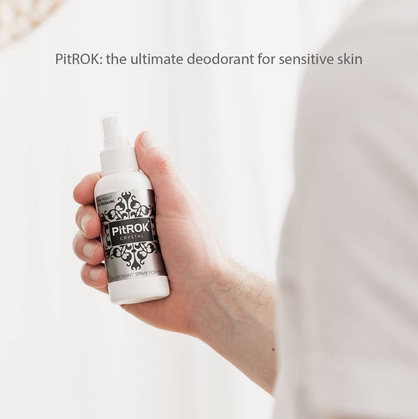 PitROK Crystal Deodorant Spray 100ml - for Men