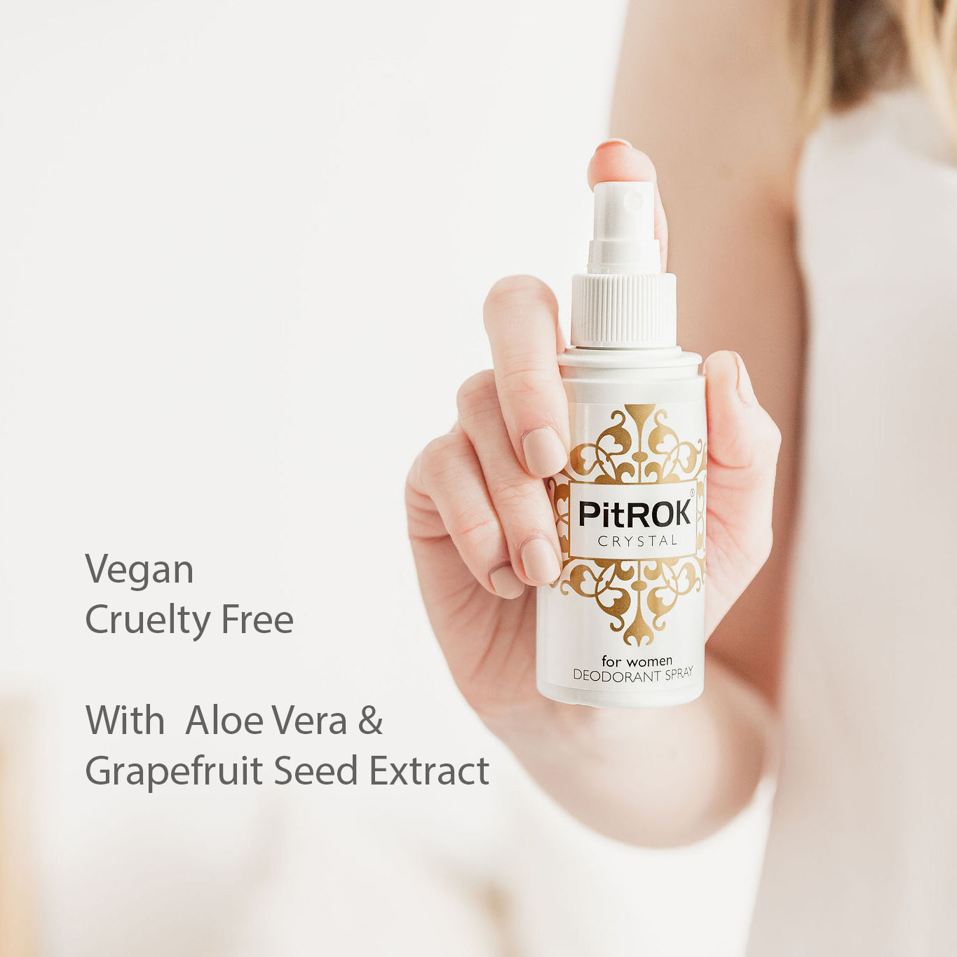 PitROK Crystal Natural Deodorant SPRAY for Women 100 ml