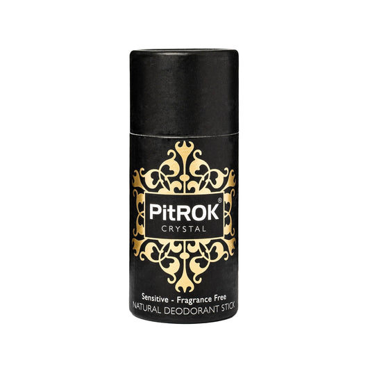 PitROK Crystal Deodorant Stick 100g - CARDBOARD TUBE 'Push-Up' Format. Ready to use or use to refill your PitROK original holder.