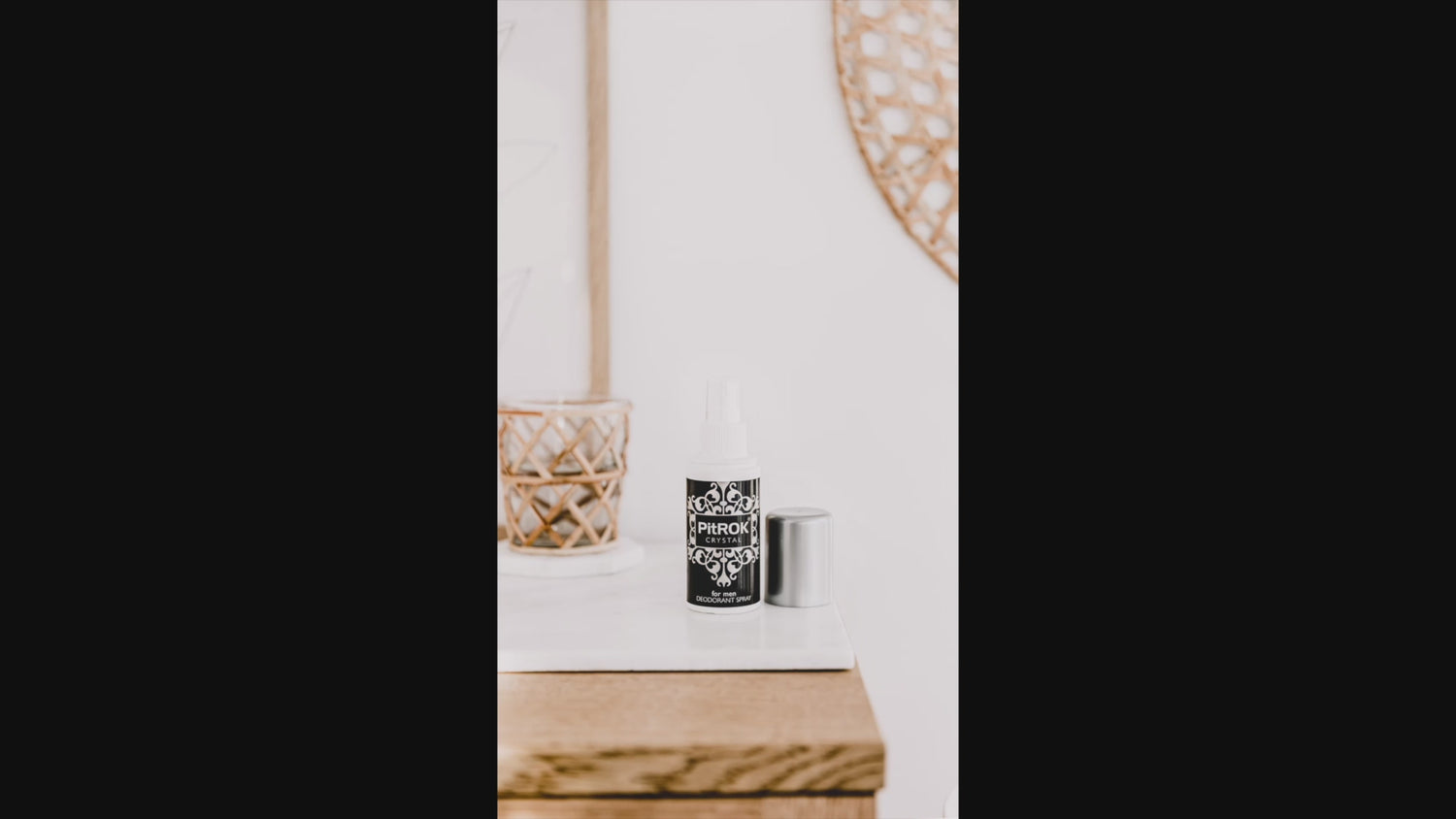 PitROK Crystal Natural Deodorant Spray for Men 100ml